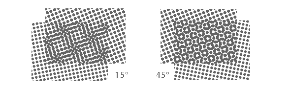 Moiré pattern examples